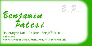 benjamin palcsi business card